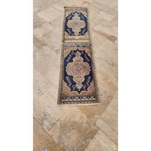 Mid 20th Century Anatolian Stair Runner 1'9'' X 6'9'' | Area Rug in Rugs by Vintage Pillows Store