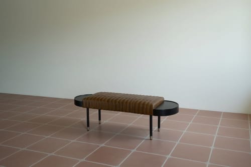 Zahara Leather Bench | Benches & Ottomans by Mango Furniture Co. Inc.