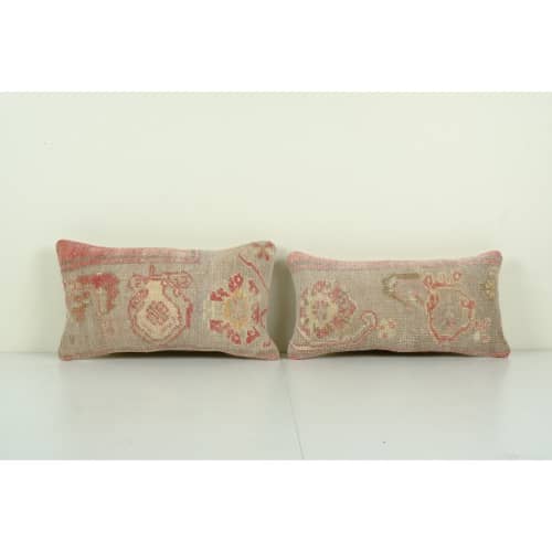 Set Anatolian Lumbar Rug Pillow, Ethnic Pillow Cover, Ethnic | Cushion in Pillows by Vintage Pillows Store