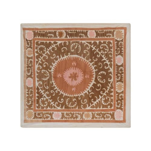 Vintage Suzani Tablecloth, Pastel Interior Designer Wall Han | Linens & Bedding by Vintage Pillows Store