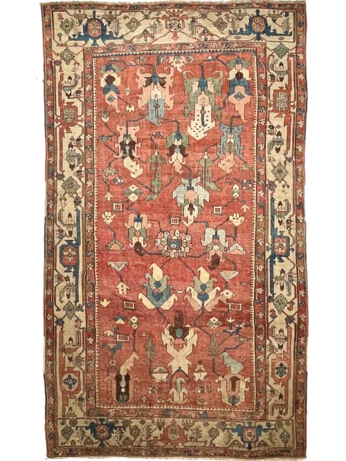 RAREST OF RARE | C. 1880's | ANCIENT MINT CONDITION ANTIQUE | Area Rug in Rugs by The Loom House. Item composed of fabric