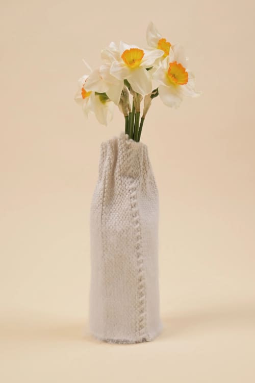 Brushed Silk Vase | Vases & Vessels by BOI. Item composed of cotton