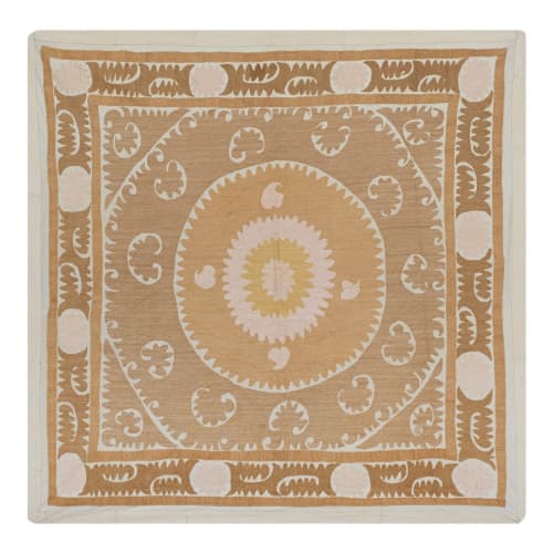 Suzani Table Cloth - Tribal Embroidery Wall Decor, Boho Beds | Tablecloth in Linens & Bedding by Vintage Pillows Store