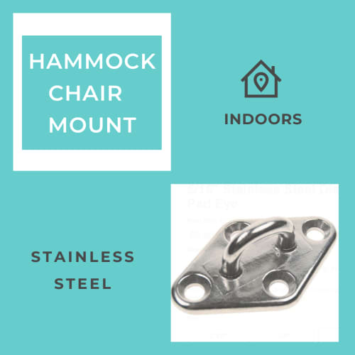 Indoor Diamond Hammock Swing Chair Hanging Mount | WOOD BEAM | Chairs by Limbo Imports Hammocks. Item made of steel