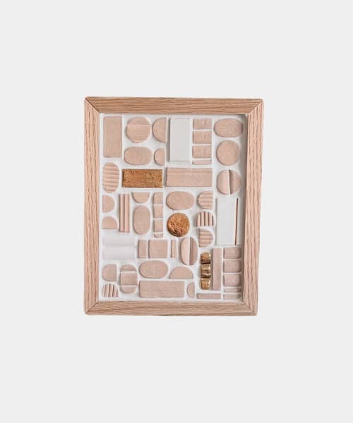 Tiled Wall Art no. 5 (MINI) - May 2022 Release | Wall Sculpture in Wall Hangings by Eliana Bernard. Item made of wood with ceramic