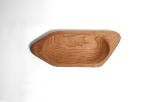 Plate Essay #1 - Plate Essaie #1 | Dinnerware by Nadine Hajjar Studio. Item composed of wood in minimalism or contemporary style