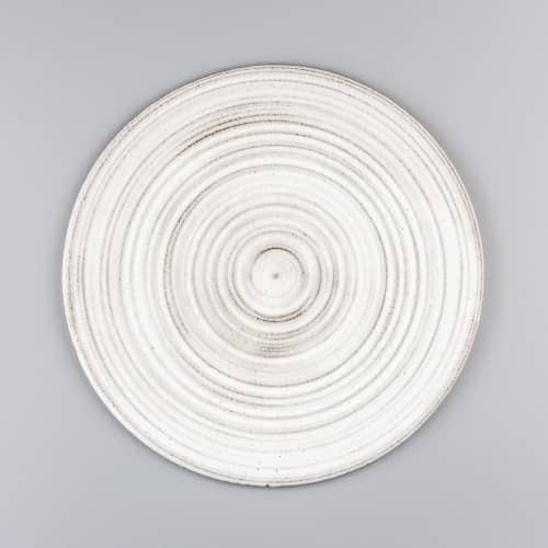 Handmade Plate Tisios Worn | Dinnerware by Svetlana Savcic / Stonessa. Item composed of stoneware compatible with minimalism and modern style