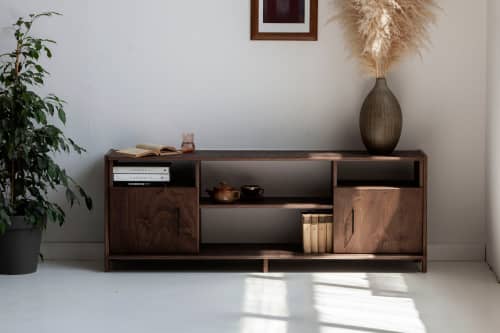 Mid century modern sideboard, Sideboard buffet | Storage by Plywood Project. Item composed of oak wood compatible with minimalism and mid century modern style