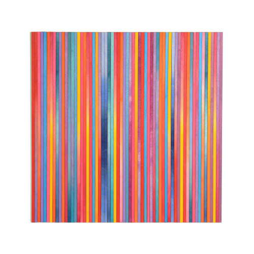 Irregular Bright Stripe Colour Study Painting | Paintings by Amelia Coward