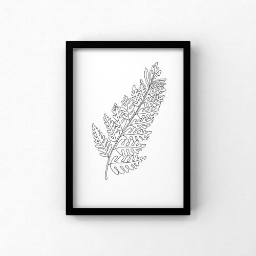 Fern Leaf Print, Bracken Art Tanton | Wescover Paintings