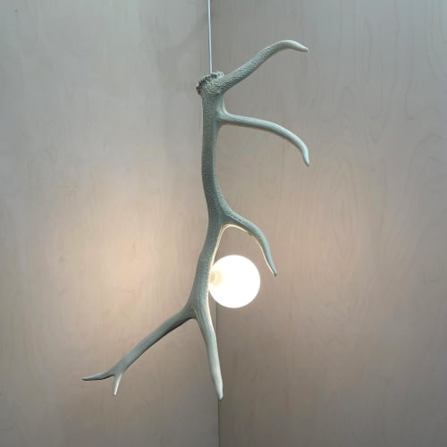 Elk Antler Pendant | Pendants by Farmhaus + Co.. Item composed of synthetic