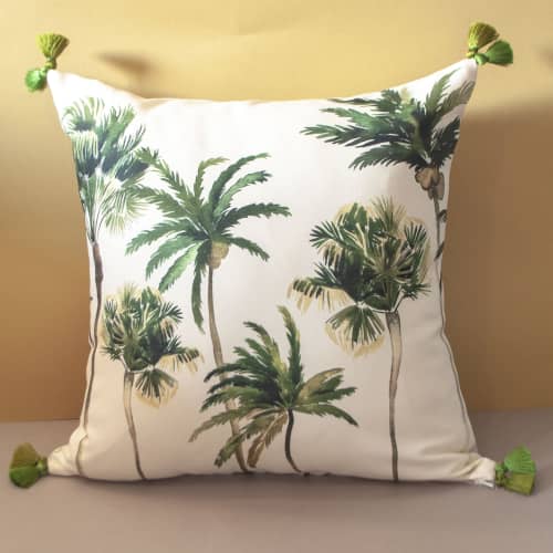 Palmeira Pillow cover | Pillows by OSLÉ HOME DECOR. Item composed of fabric