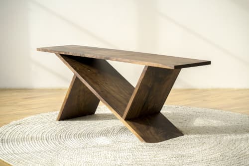 "Century" Console Table | Tables by THE IRON ROOTS DESIGNS. Item made of oak wood