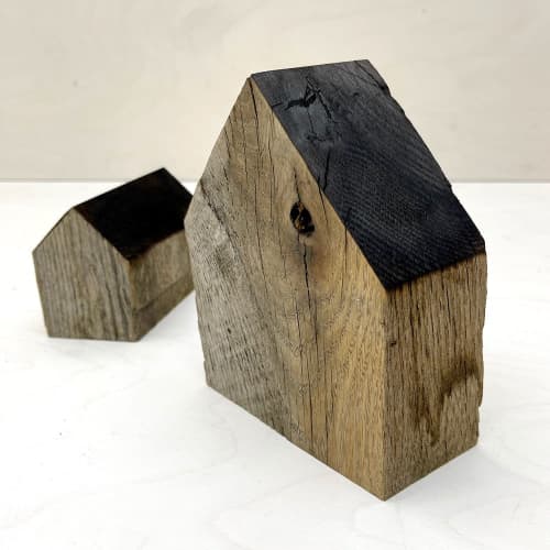 Haus Set | Ornament in Decorative Objects by Farmhaus + Co.. Item composed of wood