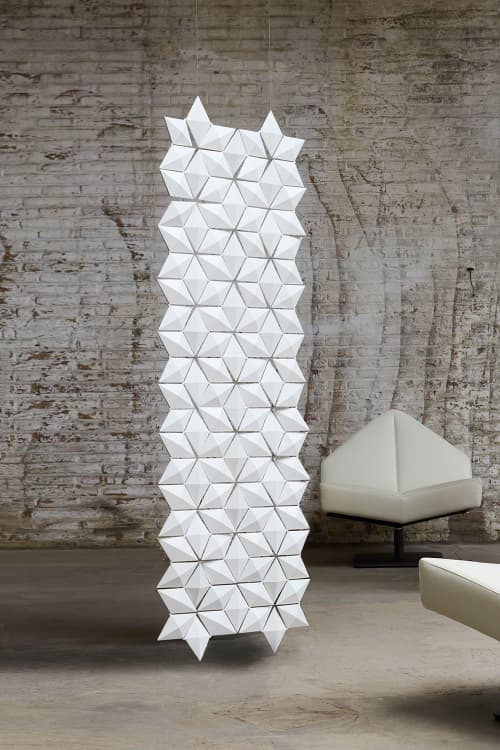 Facet hanging room divider 68 x 217cm | Decorative Objects by Bloomming, Bas van Leeuwen & Mireille Meijs. Item made of synthetic