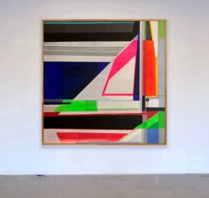 Abstract Painting 60x60 Colorful Geometric | Love is Love by Shilo Ratner | Oil And Acrylic Painting in Paintings by Shilo Ratner