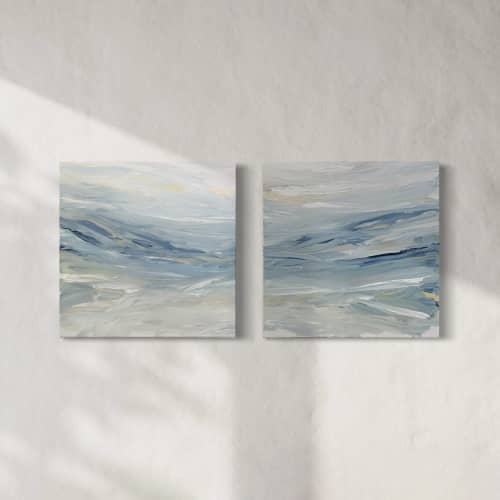 Positano I & II | Oil And Acrylic Painting in Paintings by Teodora Guererra Fine Art