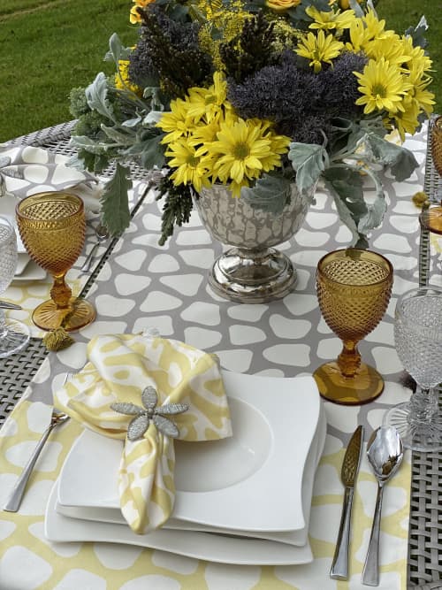 Fossil Table Runner | Linens & Bedding by OSLÉ HOME DECOR. Item made of fabric