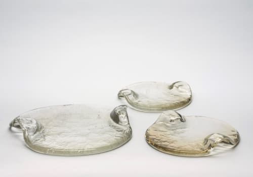 Puddle Solid Glass Platter | Decorative Objects by Esque Studio