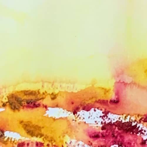 Original Abstract Watercolor Painting: Matted & Framed Wall Art (5x7) | Paintings by Susi Schuele Art