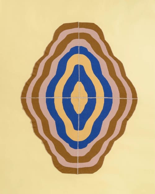 Multicolour Wool Blanket | Linens & Bedding by BOI. Item composed of wool