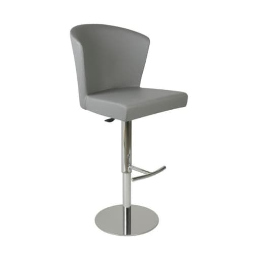 VERONA (Bar Stool) | Chairs by Oggetti Designs. Item composed of metal and leather