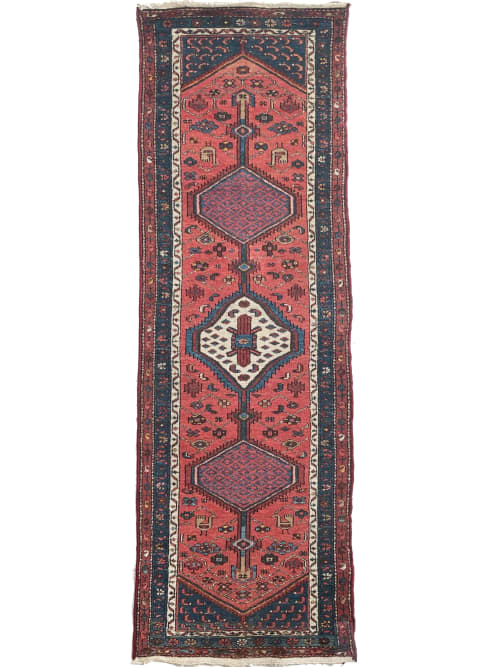 CHARMING Village Runner | Antique Tribal with Watermelon | Runner Rug in Rugs by The Loom House. Item made of cotton