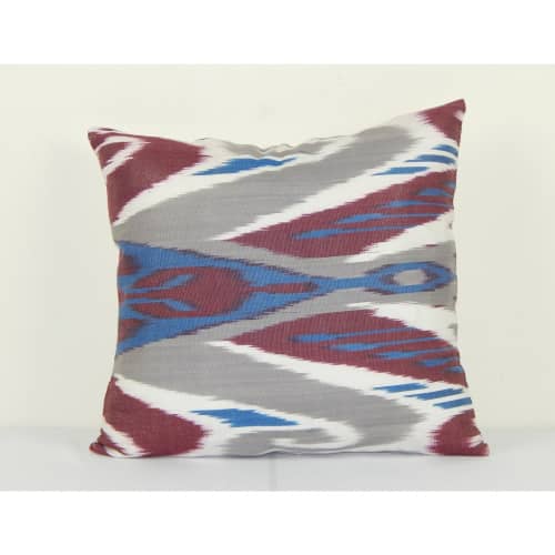 Ikat Cotton Pillow Cover, Accent Cushion, Decorative pillow, | Pillows by Vintage Pillows Store