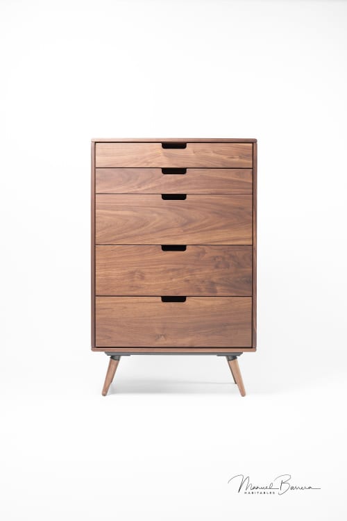 Chest of Drawers, Tallboy | Dresser in Storage by Manuel Barrera Habitables. Item composed of oak wood compatible with scandinavian style