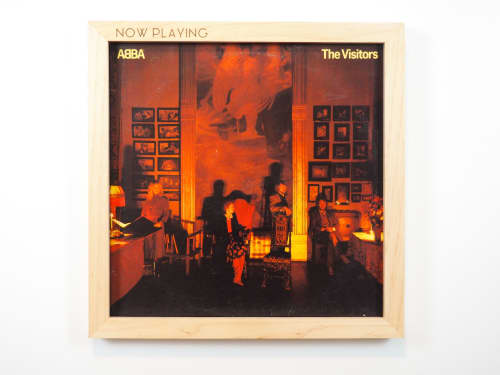 Vinyl Record Display Frame | Decorative Frame in Decorative Objects by Dot & Rose. Item composed of maple wood