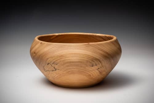 Chinese Elm Bowl | Dinnerware by Louis Wallach Designs. Item composed of wood