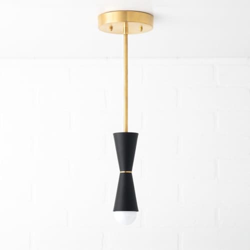 Cone Pendant - Brass Pendant Light - Model No. 2387 | Pendants by Peared Creation. Item made of brass