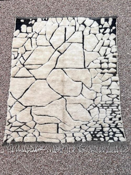 Mrirt Beni Ourain Rug "MARBLE" | Area Rug in Rugs by East Perry. Item composed of wool and fiber