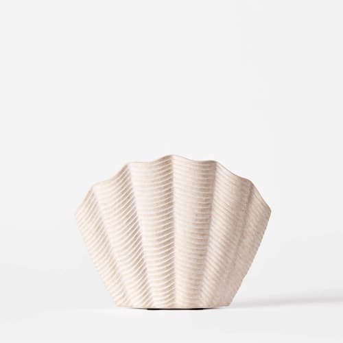 Concha Vase White Large | Work by District Loom