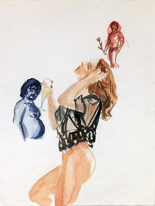 To Have and To Hold- Watercolour | Watercolor Painting in Paintings by Eric Farache Artist