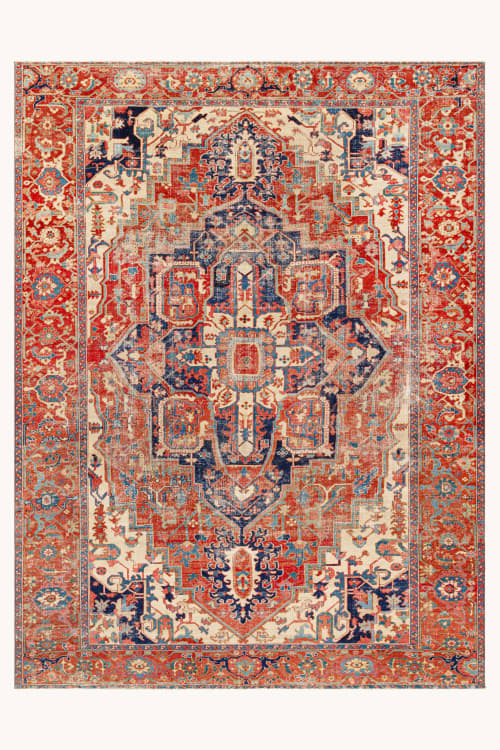 Antique Heriz Serapi area rug Rowen | Rugs by District Loom