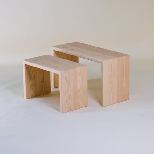 DRIFT Nesting Bench & End Table Set by JOHIx Wescover Benches & Ottomans