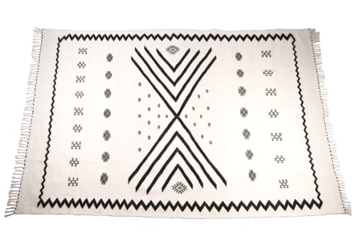 Handwoven wool rug | Area Rug in Rugs by Berber Art. Item made of fabric