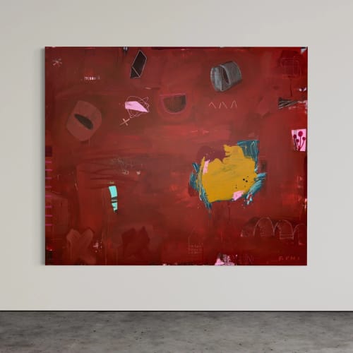 Campfire | Oil And Acrylic Painting in Paintings by Sarah Finucane