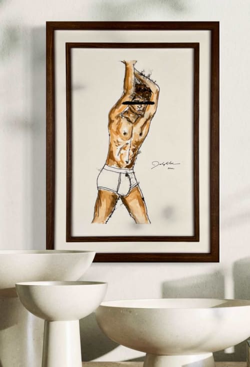 Gino | Watercolor Painting in Paintings by John Velo Studio