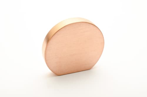 Globe 35 Brushed Copper | Knob in Hardware by Windborne Studios. Item made of copper