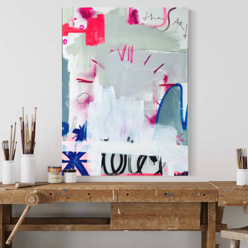 Dolce | Mixed Media by Sarah Finucane. Item composed of canvas & synthetic