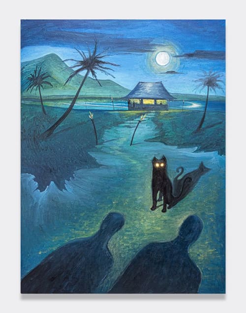 Black Cat Bar | Oil And Acrylic Painting in Paintings by Shawn Button