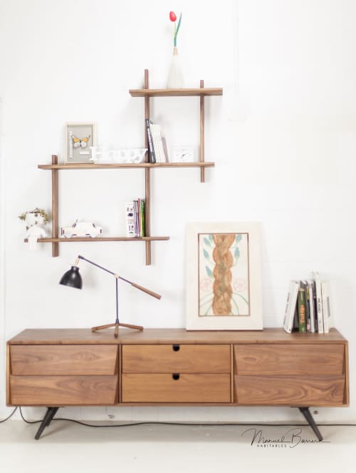 Floating Shelf | Shelving in Storage by Manuel Barrera Habitables. Item composed of walnut