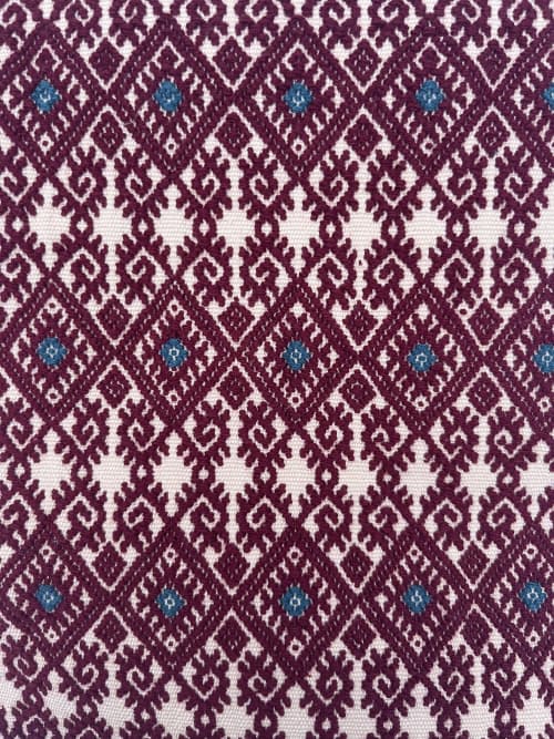 Portal Handwoven Brocade Fabric Panel | Linens & Bedding by Routes Interiors. Item made of cotton compatible with boho and eclectic & maximalism style