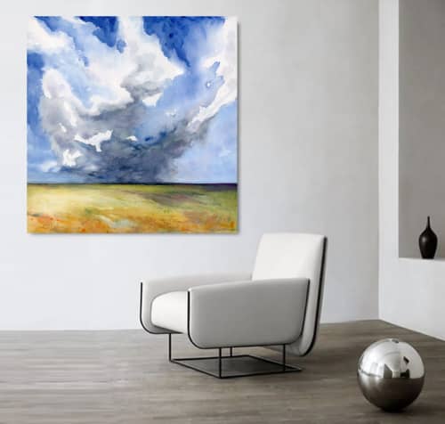Head in the Clouds | Prints by Brazen Edwards Artist. Item composed of canvas & paper