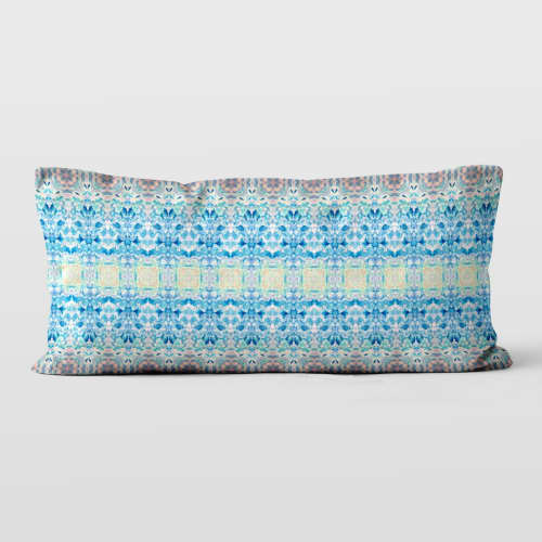 Catalina Stripe 12x24 Lumbar Pillow Cover | Pillows by Brandy Gibbs-Riley