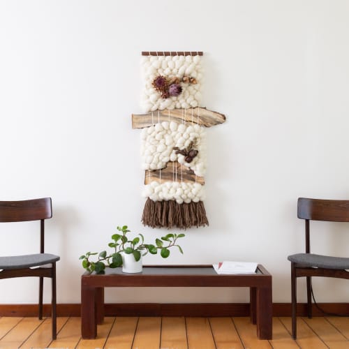 TWIGGY | Macrame Wall Hanging in Wall Hangings by Keyaiira | leather + fiber | Artist Studio in Santa Rosa. Item composed of cotton & fiber