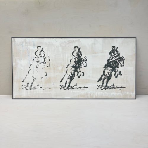 Bucking Broncos | Prints by Farmhaus + Co.. Item made of wood