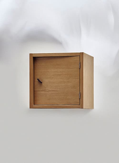 CUBE | Bedside Table in Tables by VANDENHEEDE FURNITURE-ART-DESIGN. Item composed of wood in contemporary or japandi style